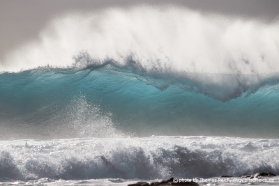 Strong ocean waves