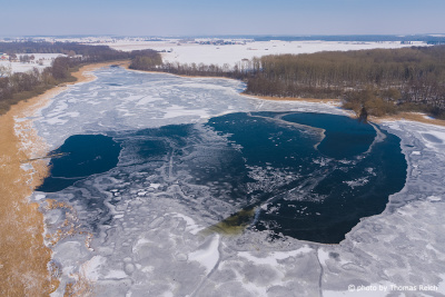 Rittmannshagener lake with ice