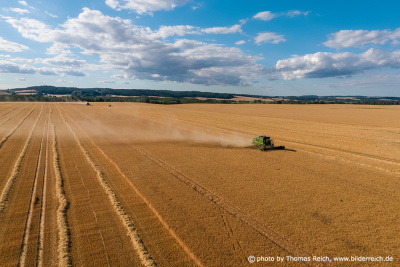 Combine Harvester in Mecklenburg–Western Pomerania