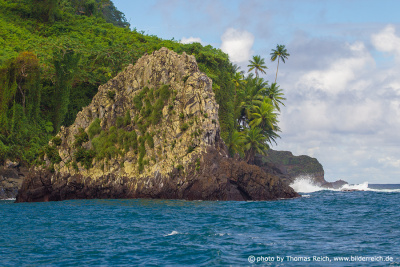 Wilde Küste Kokosinsel