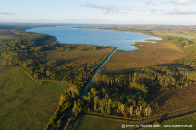 Luftbild Dahmer Kanal und Malchiner See