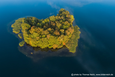 Insel Eichenwerder im Krakower See, Deutschland