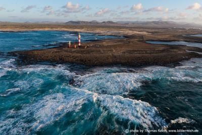 Tostón Lighthouse drone image