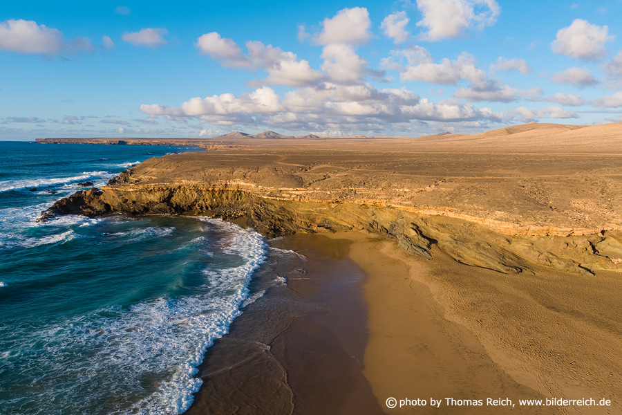 Playa Jarugo aerial view Fuerteventura