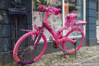 Pink bike, Flensburg, Germany
