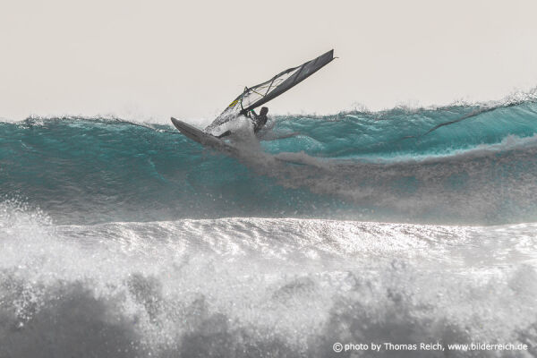 Wind surfer in Fuerteventura