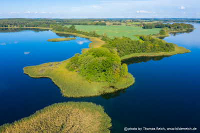 Starkenwerder aerial image, Lake Krakow
