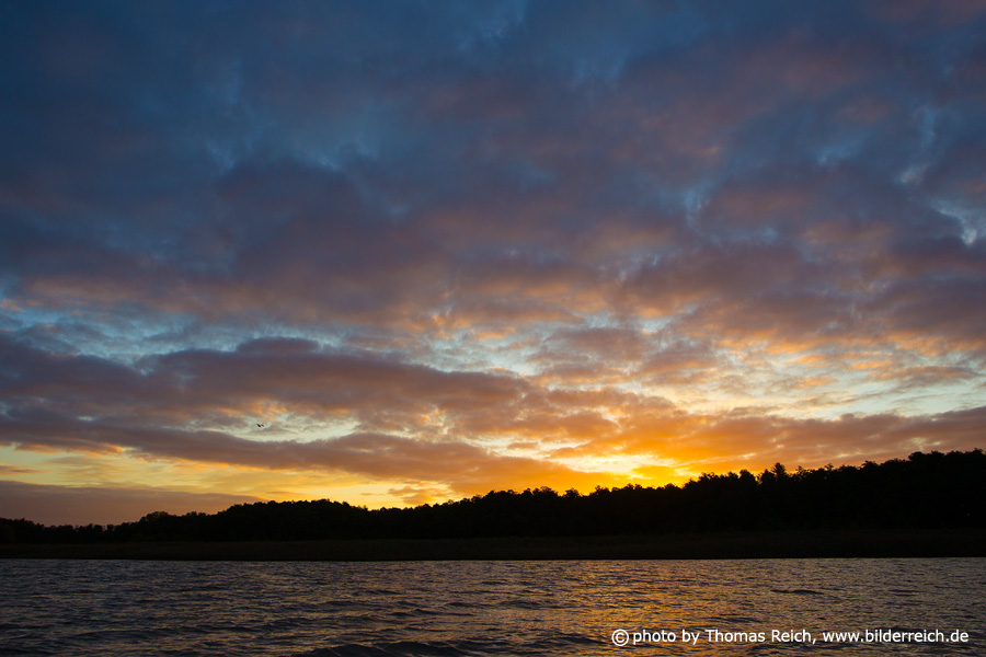 Sunrise at Malchiner lake
