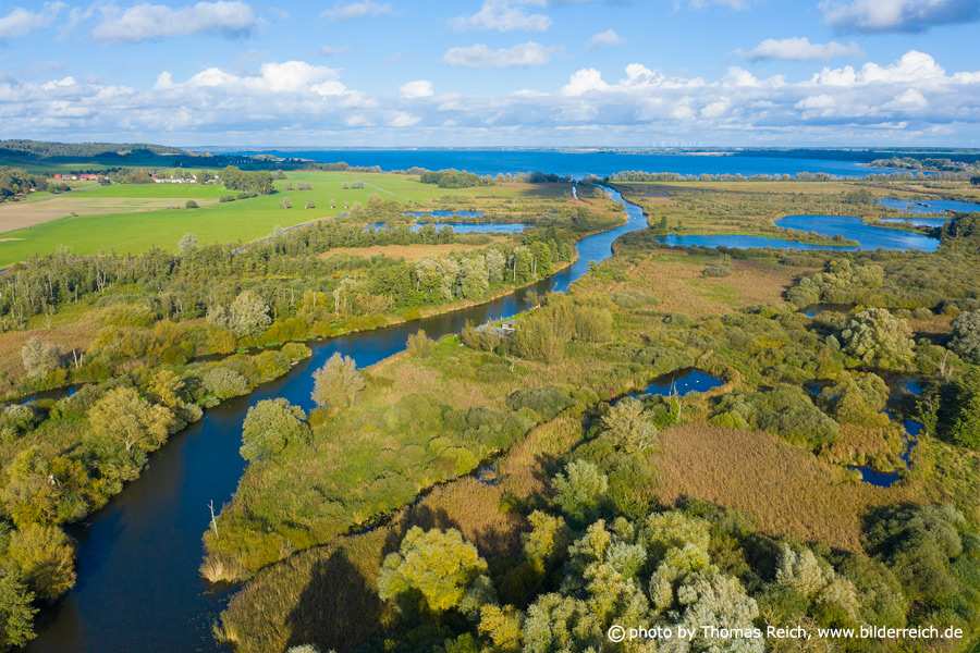 Moorbauer Lake Kummerow aerial shot