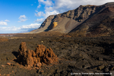 Volcano and lava landscape, El Hierro