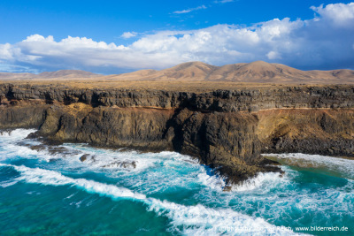 West coast of Fuerteventura aerial image