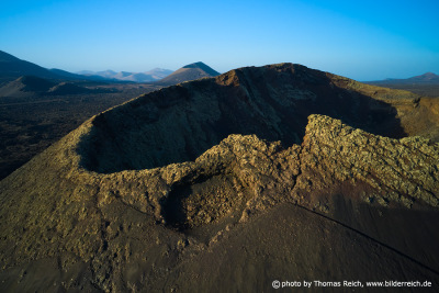 Crater of Volcán El Cuervo Lanzarote