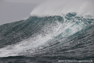 Waves storm Ocean