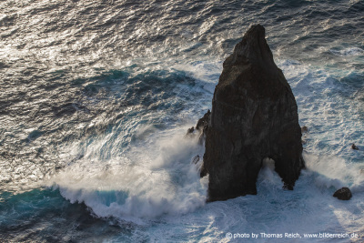 Wild ocean and lava rocks, São Jorge Azores