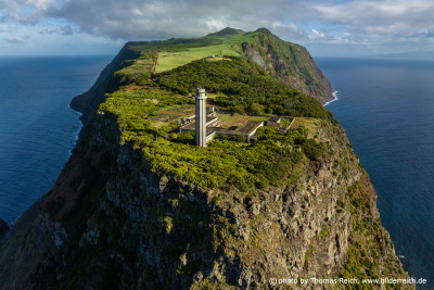 Lighthouse Ponta dos Rosais aerial view