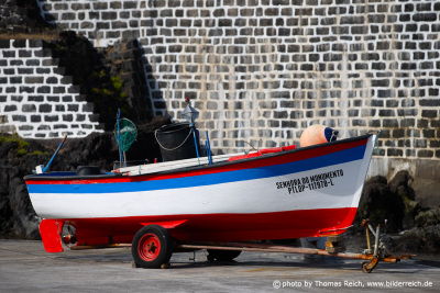 Fischerboot in Calheta de Nesquim Pico Azoren